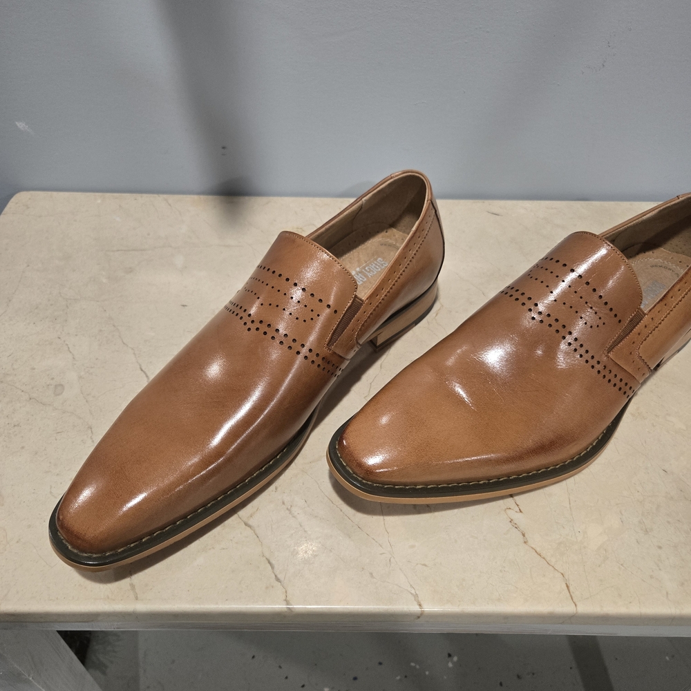 Steve Madden Brown Leather Slip-On Loafers